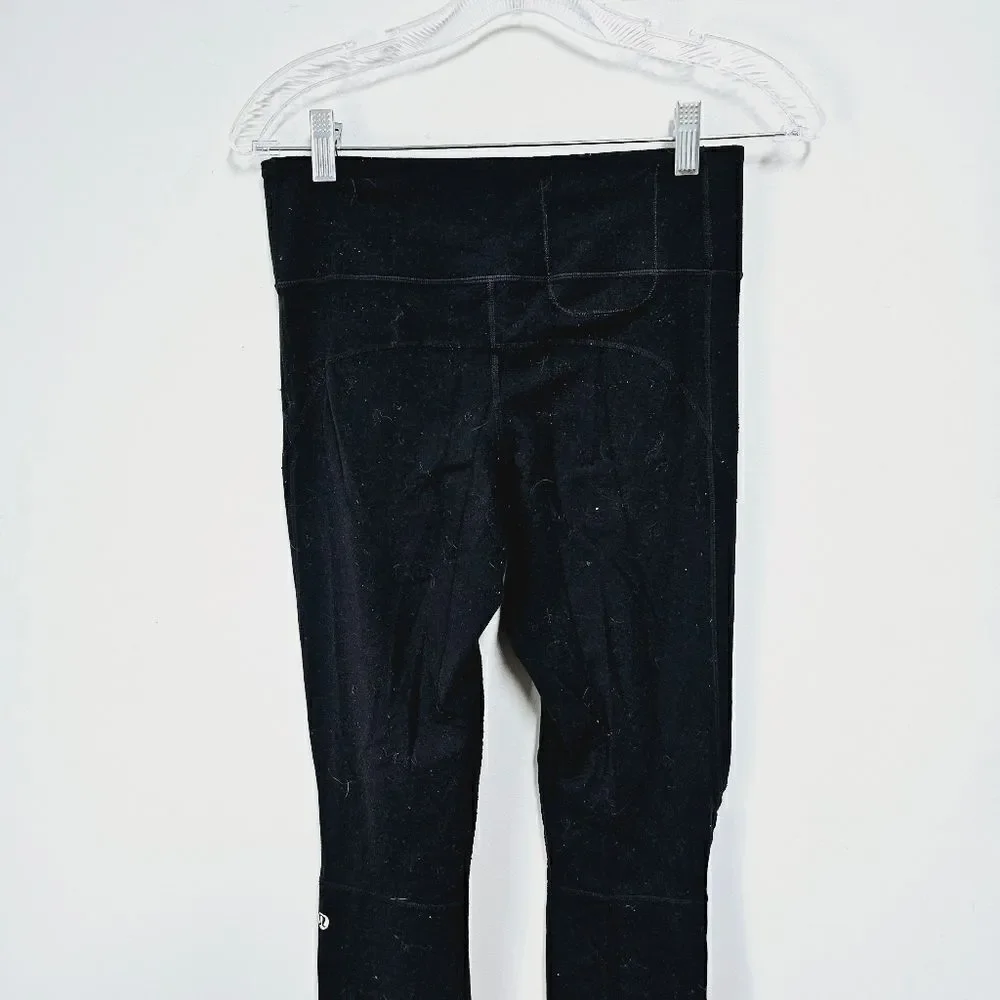 Lululemon 6 black zipper ankle leggings​